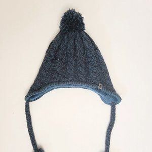 The North Face Blue Earflap Beanie Winter Hat
